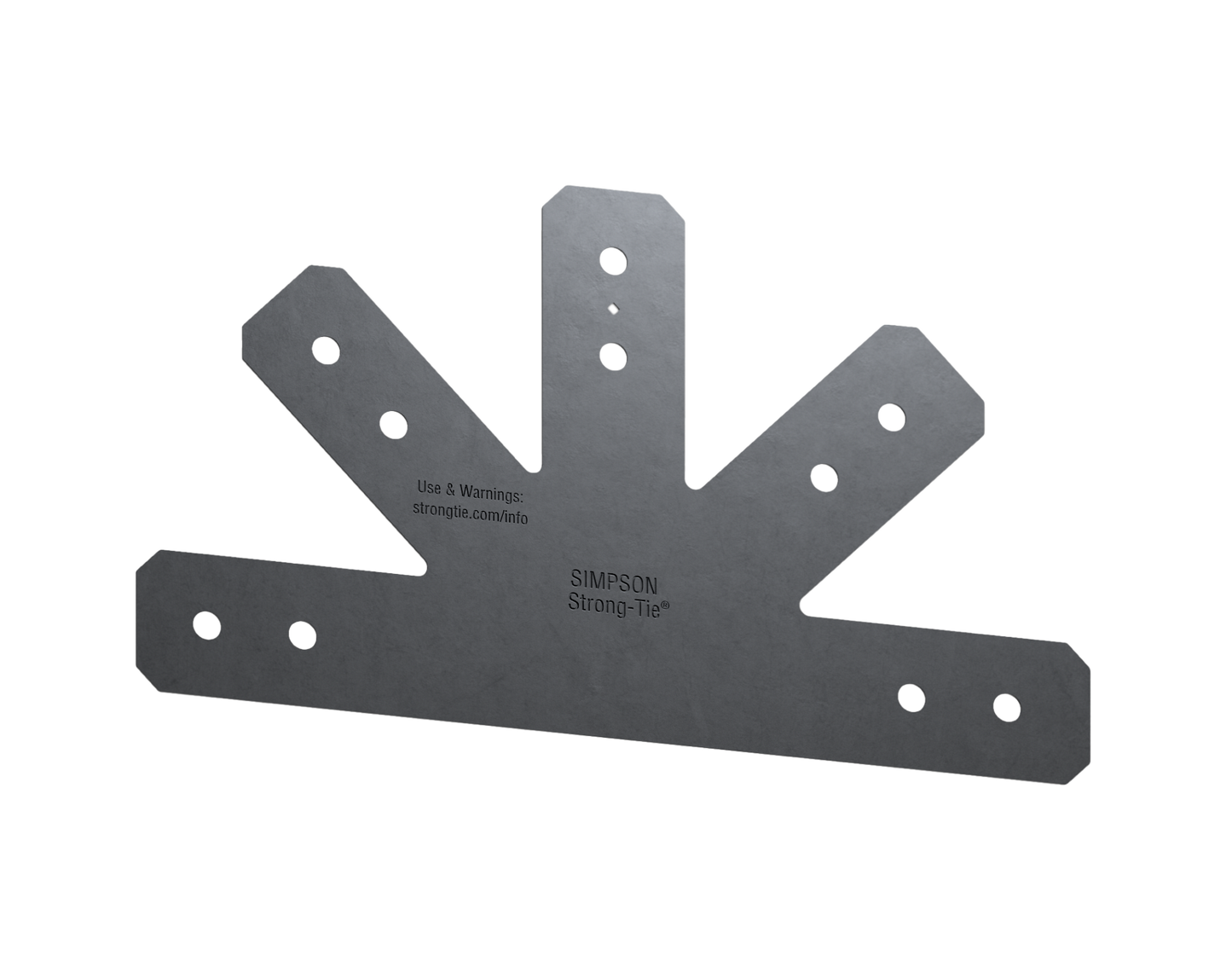 Simpson Strong-Tie APVGP1212-4 Outdoor Accents® Avant Collection™ 12:12 Pitch, Black Powder-Coated Gable Plate for 4x (Pack of 40)