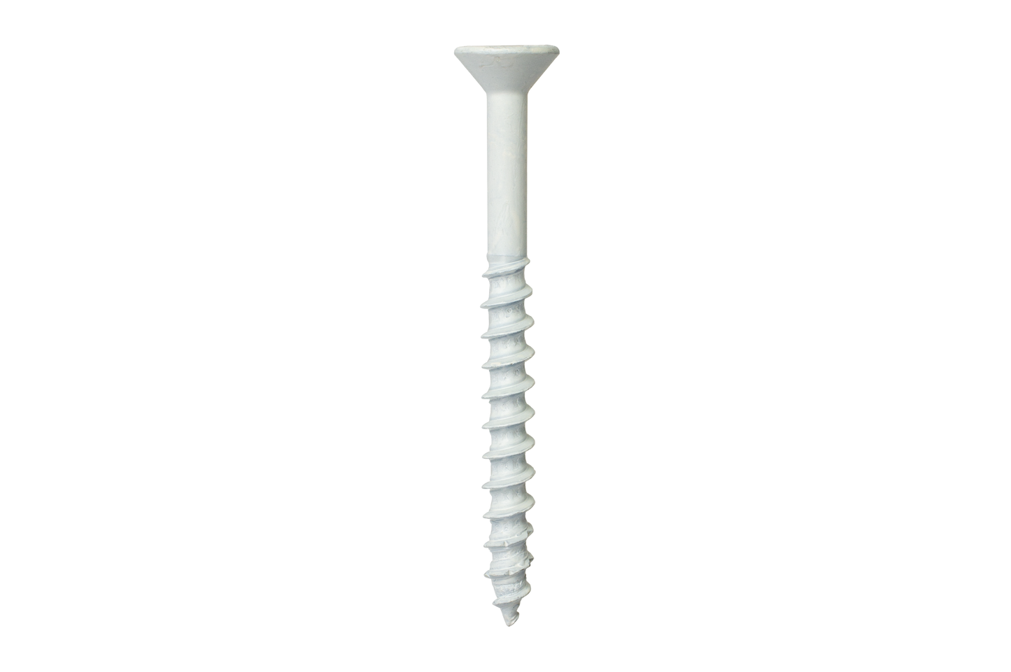 Simpson Strong-Tie TNTW25314TFC75 Titen Turbo™ — 1/4 in. x 3-1/4 in. 6-Lobe Flat-Head Concrete and Masonry Screw, White (75-Qty) (Pack of 336)