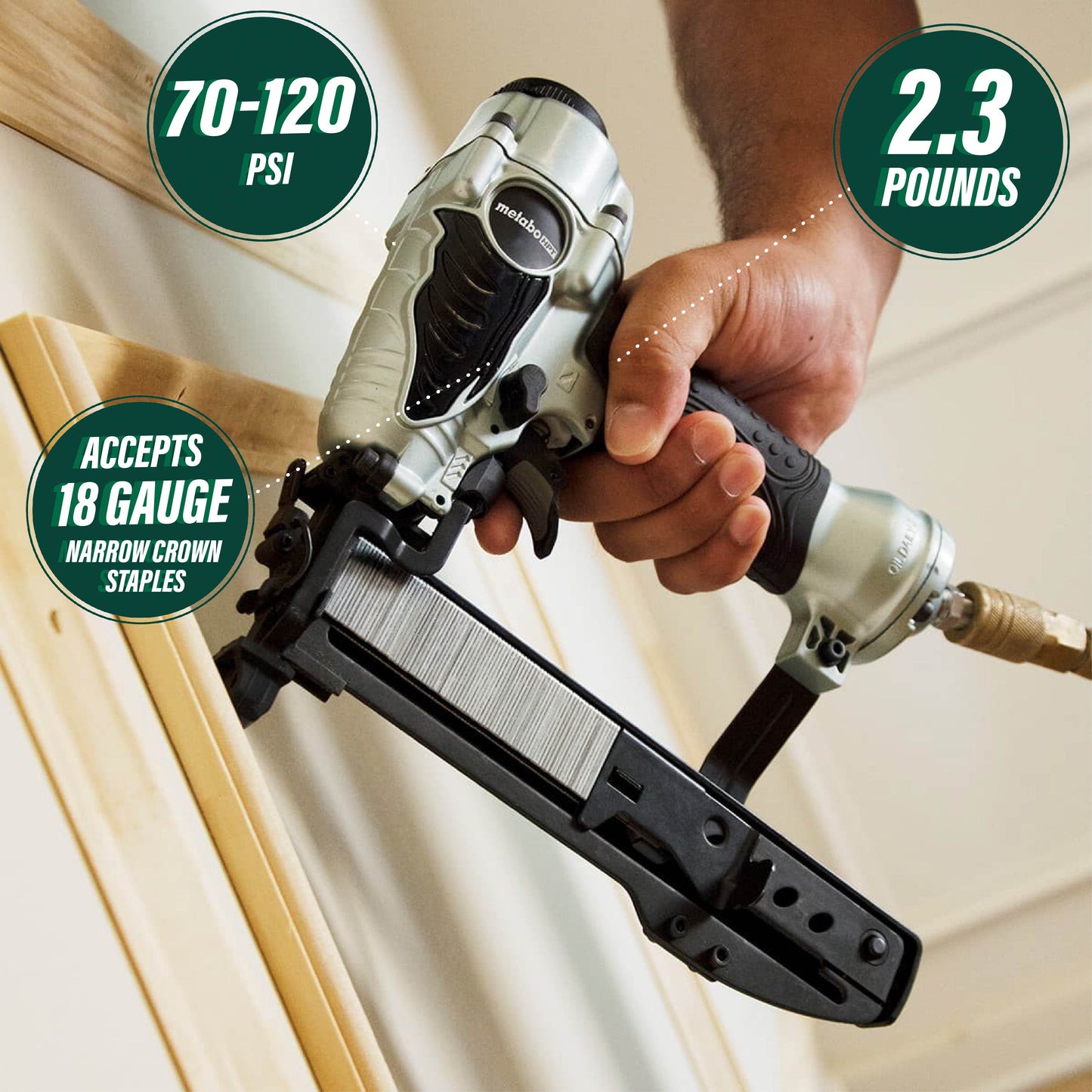 Grapadora de corona estrecha Metabo HPT N3804AB3M de 1-1/2" | N3804AB3