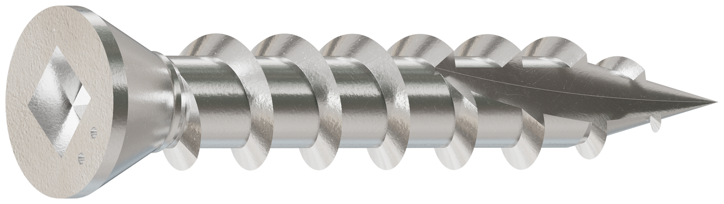Simpson Strong-Tie S07100FB5 Trim-Head Screw, Square Drive — #7 x 1 in. #1 SQ, Type 305 (5 lb.)