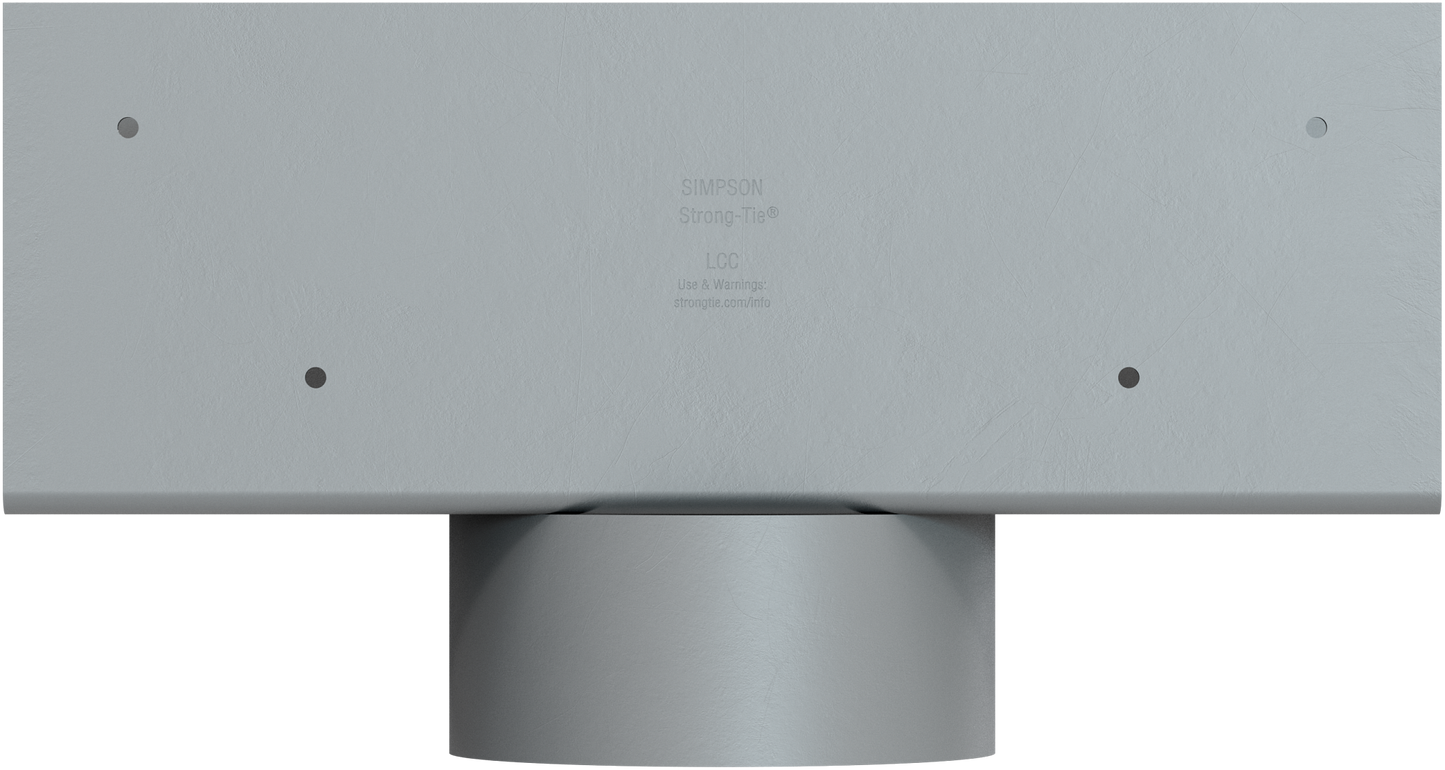 Simpson Strong-Tie LCC3.5-4 LCC 3-5/8 in. Column Cap for 4 in. Outside Diameter Lally Column
