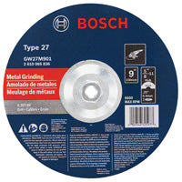 Disco abrasivo de amolar BOSCH GW27M901 de 9 pulg., 1/4 pulg., 5/8-11 pulg., tipo mandril 27, grano 30