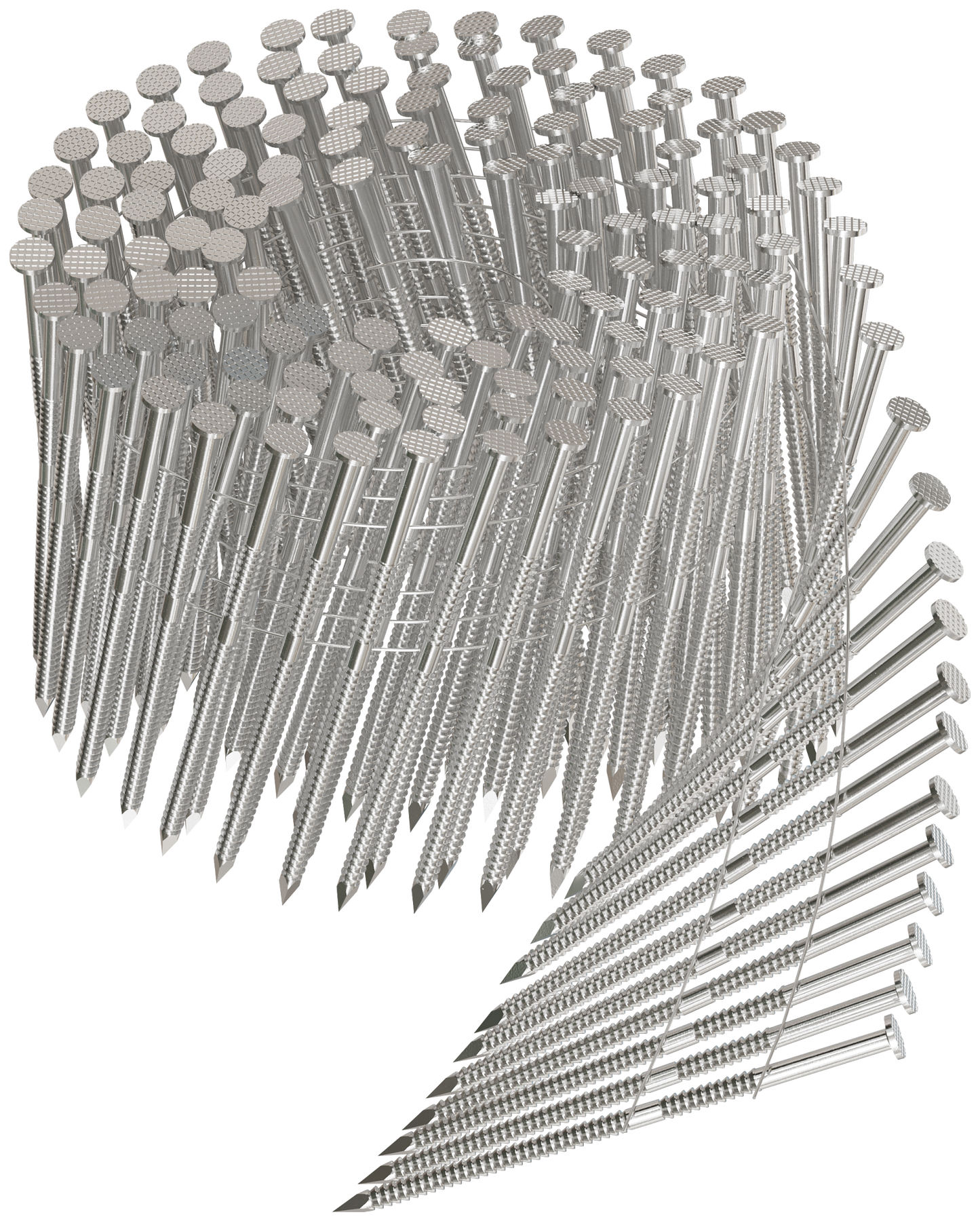 Simpson Strong-Tie T11A325PNJ 15° Wire Coil, Full Round Head, Ring-Shank Decking/Framing Nail — 3-1/4 in. x 0.12 in. Type 316 (1800-Qty) (Pack of 80)