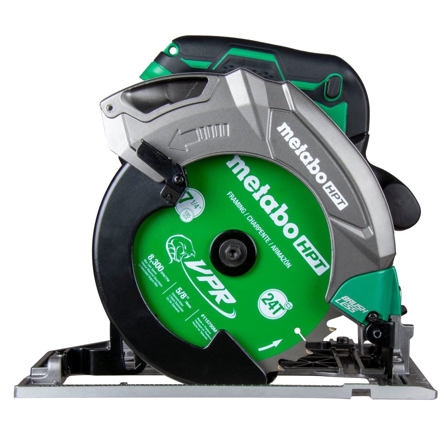 Sierra circular inalámbrica Metabo HPT C1807DAQ4M de 18 V y 7-1/4 pulgadas