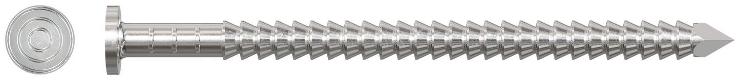 Simpson Strong-Tie T4KR51 Premium Siding Nail — 1-1/2-in. x 5/32-in. Head Dia., Type 316 Stainless Steel (1 lb.)