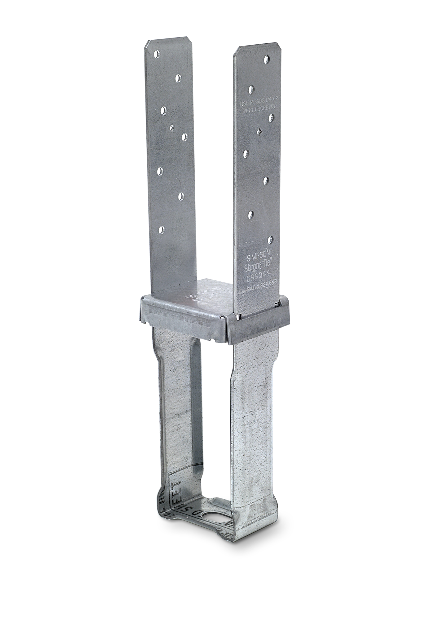 Simpson Strong-Tie CBSQ44-SDS2 CBSQ Galvanized Standoff Column Base for 4x4 with SDS Screws