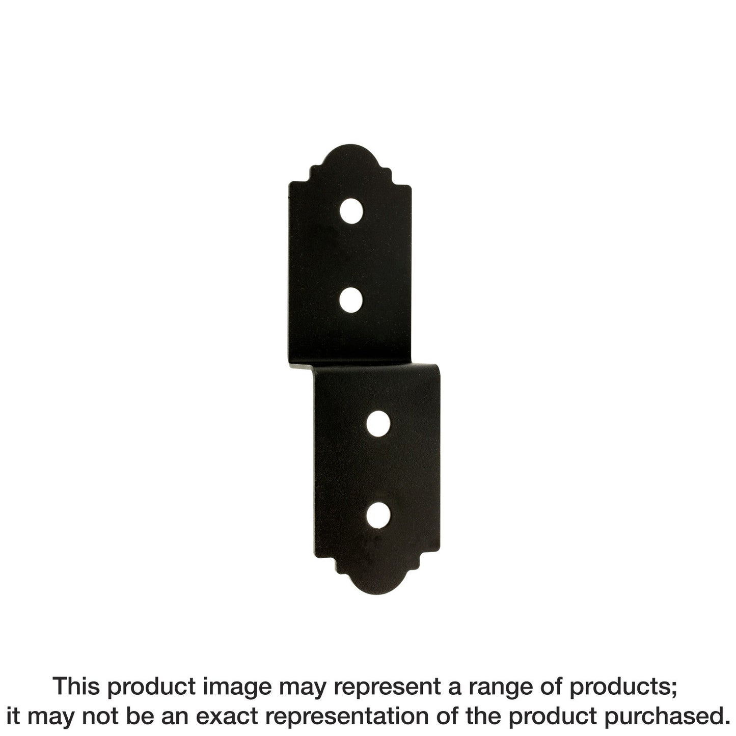 Simpson Strong-Tie APDJT1.75-6 Outdoor Accents® Mission Collection® 5 in. ZMAX®, Black Powder-Coated Deck Joist Tie for 1-3/4 in. Wood (Pack of 12)