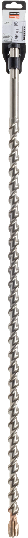 Simpson Strong-Tie MDMX08736Q 7/8 in. x 36 in. SDS-max® Shank Quad-Head Drill Bit (Pack of 10)