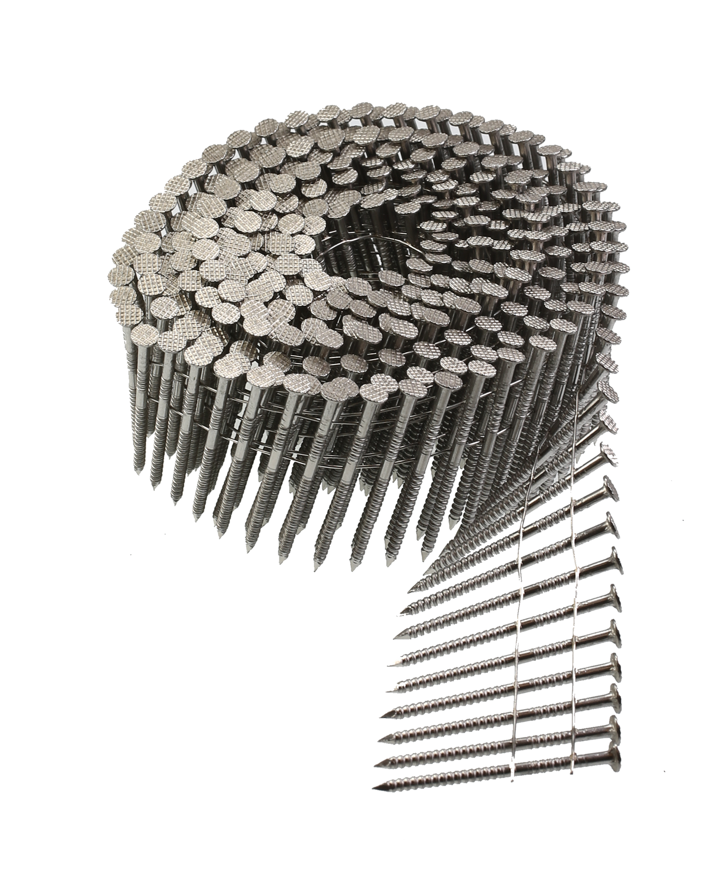Simpson Strong-Tie S13A175SNBP 15° Wire Coil, Full Round Head, Ring-Shank Siding Nail — 1-3/4 in. Type 304 (1200-Qty) (Pack of 192)