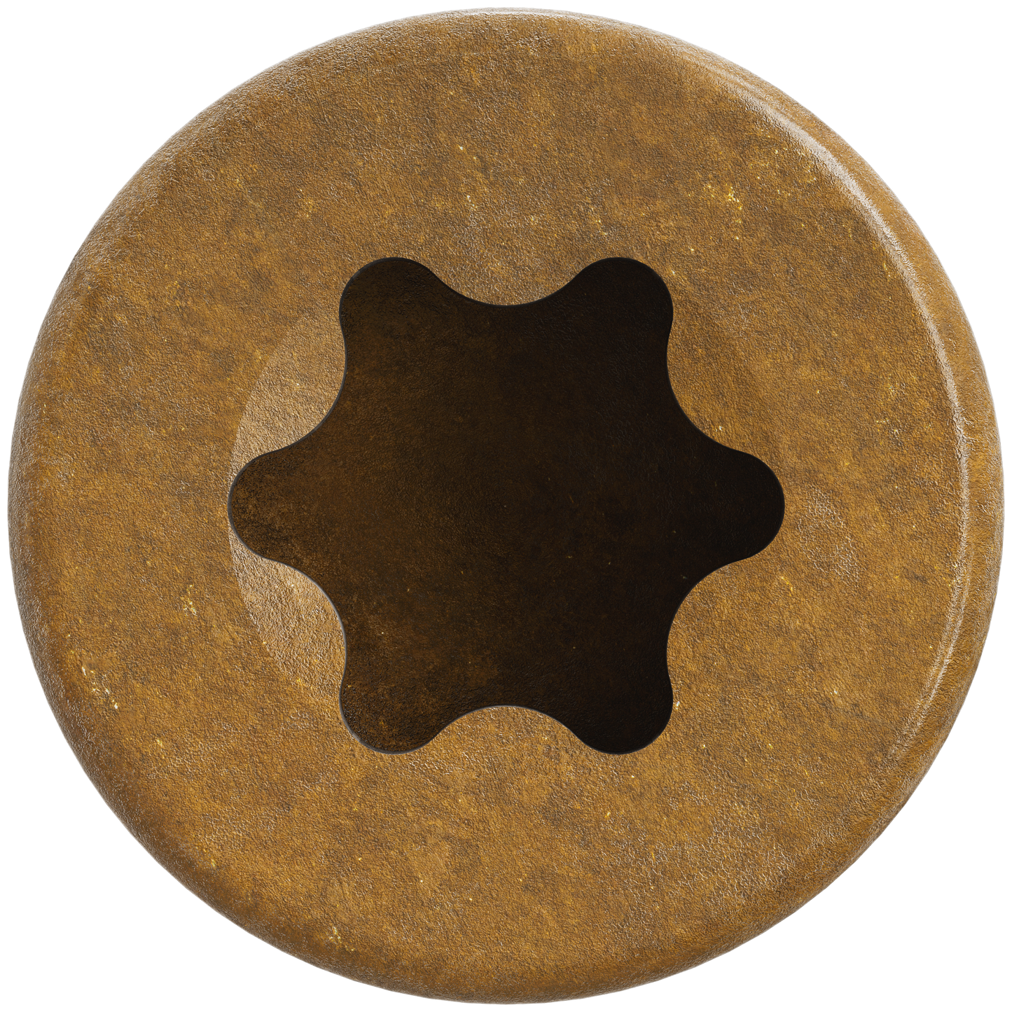 Simpson Strong-Tie FT07300R100 Finish Trim Screw — #7 x 3 in. T10, Trim-Head, Quik Guard®, Tan (100-Qty)