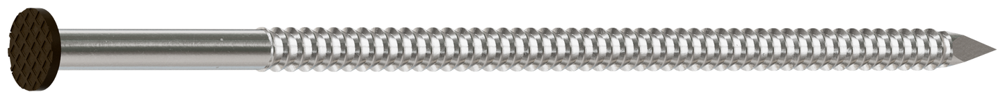 Simpson Strong-Tie S16SNDB1 Painted Siding Nail — 3-1/2 in. x .120 in. Type 304 Stainless Steel, Dark Brown (1 lb.) (Pack of 10)
