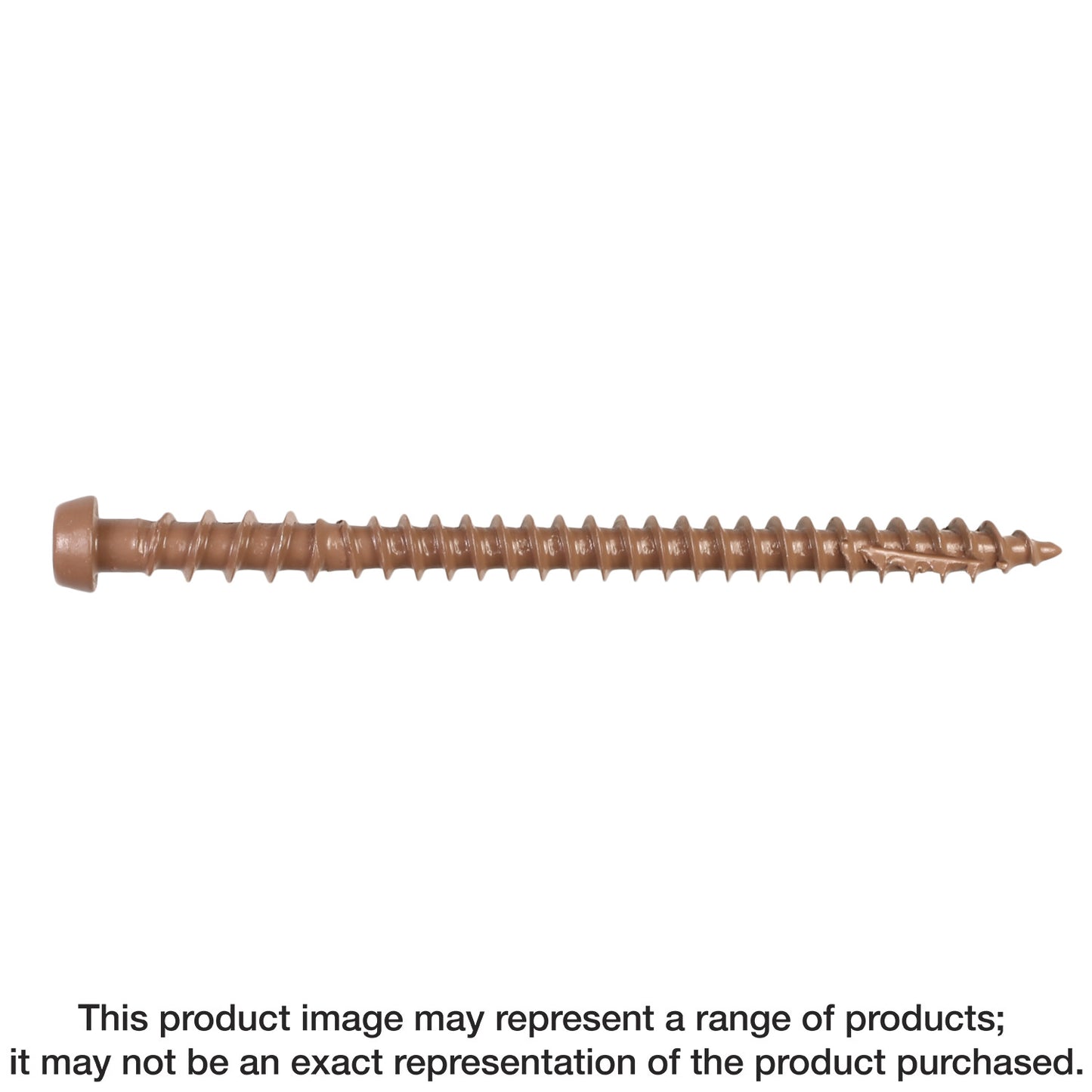 Simpson Strong-Tie DCU234TN01R350 Deck-Drive™ DCU COMPOSITE Screw — #10 x 2-3/4 in. T20, Quik Guard®, Tan 01 (350-Qty) (Pack of 300)