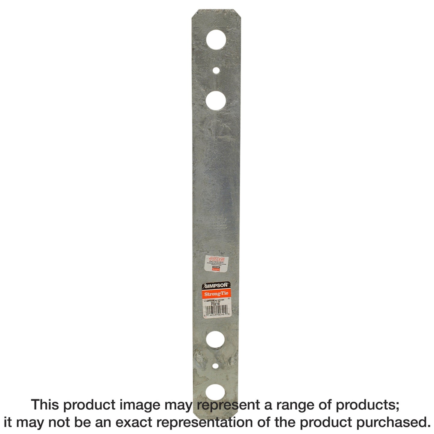Simpson Strong-Tie PS218 PS 2 in. x 18 in. Hot-Dip Galvanized Piling Strap