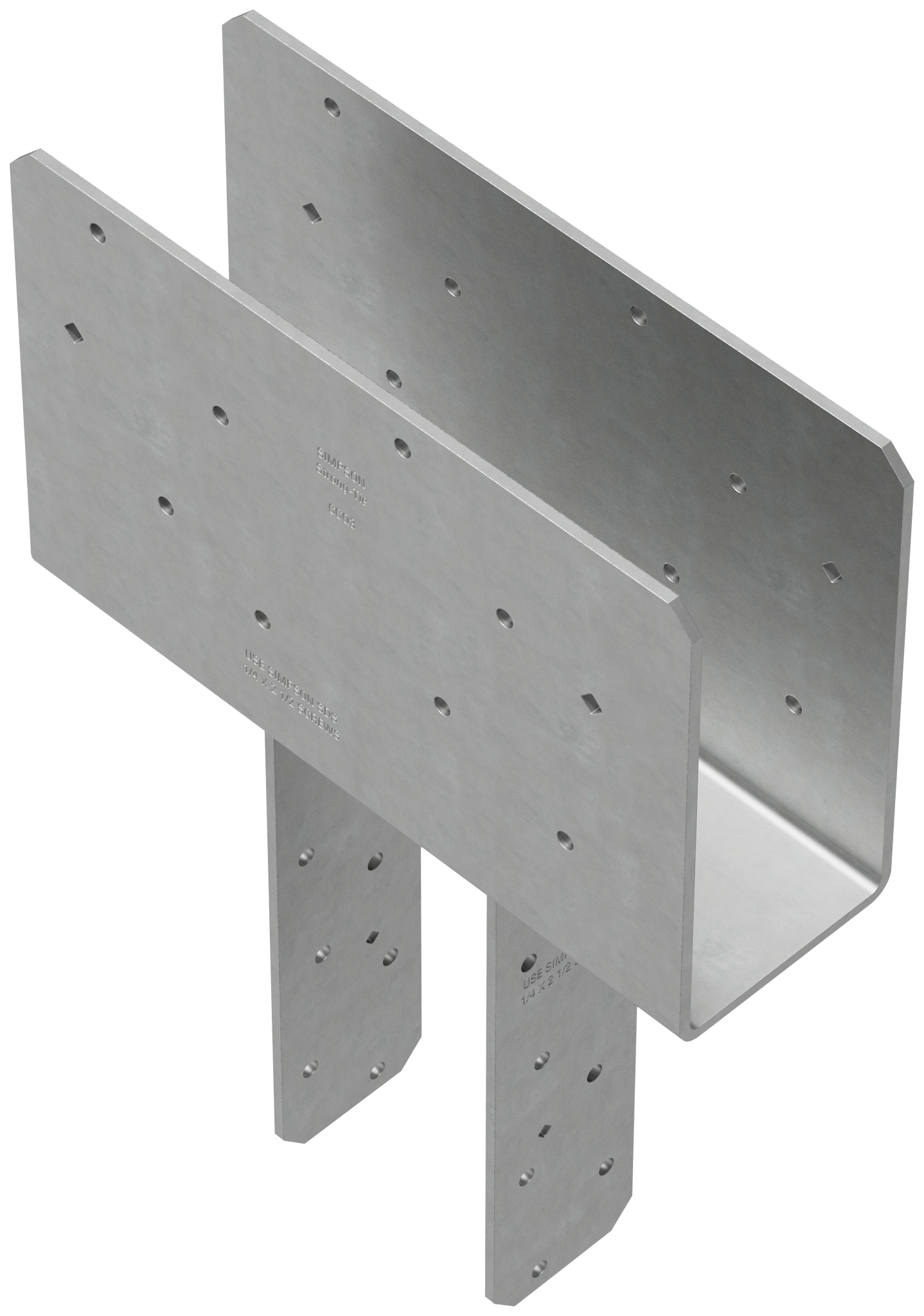 Simpson Strong-Tie CCQ3-4SDS2.5 CCQ™ Column Cap for 3-1/8 in. Beam, 4x Post with Strong-Drive® SDS Screws