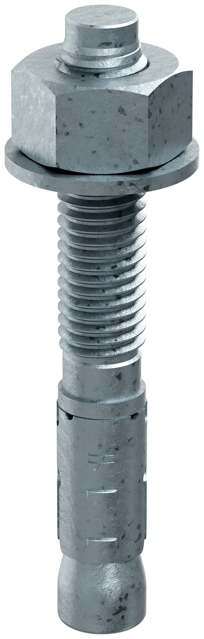 Simpson Strong-Tie STB2-62412MGF20 Strong-Bolt® 2 — 5/8 in. x 4-1/2 in. Mechanically Galvanized Wedge Anchor, Fully Assembled (20-Qty)