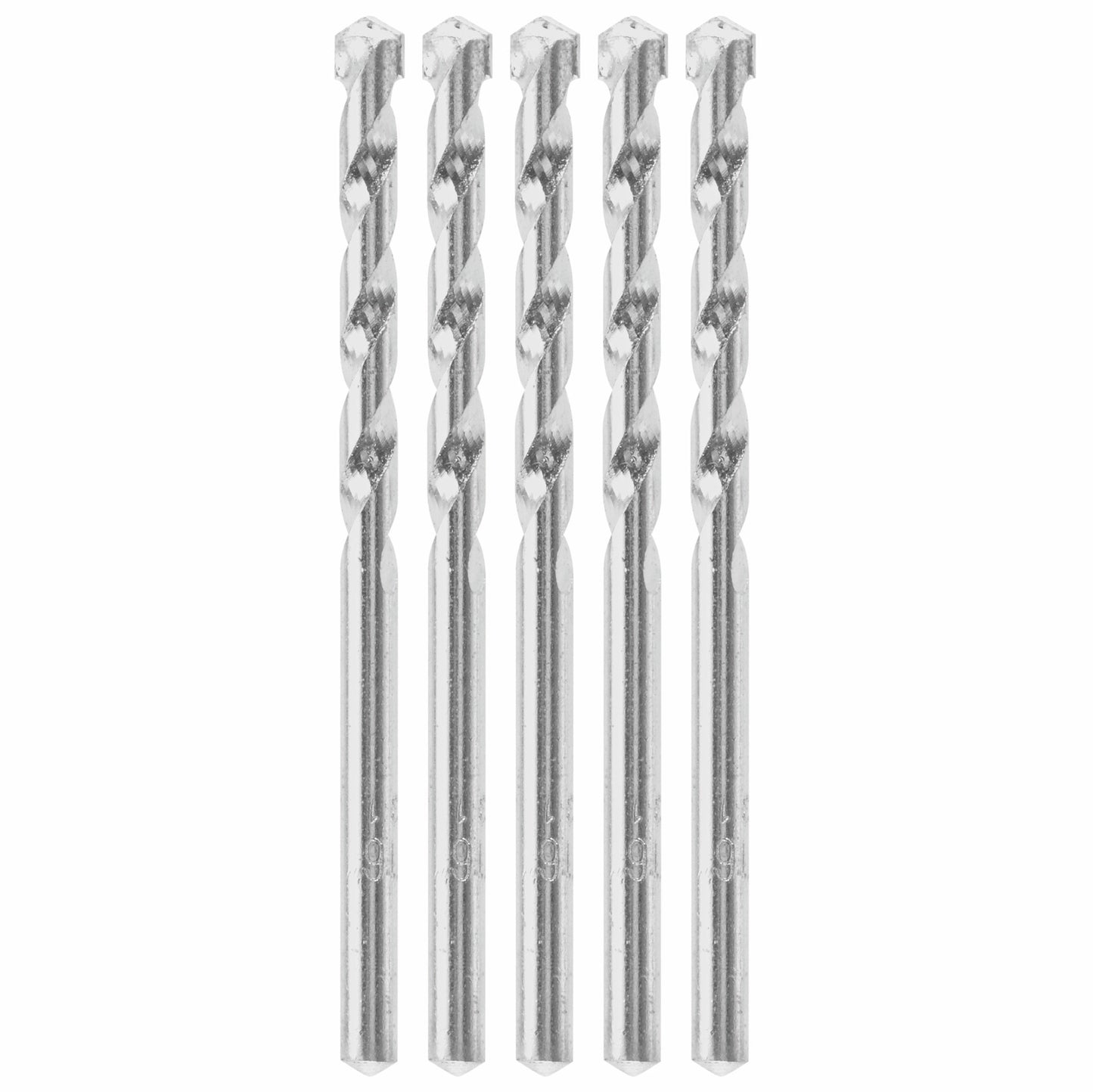 Brocas rotativas de espiral rápida para mampostería BOSCH BM5207, 5 piezas, 3/16 pulg. x 2 pulg. x 3 pulg.