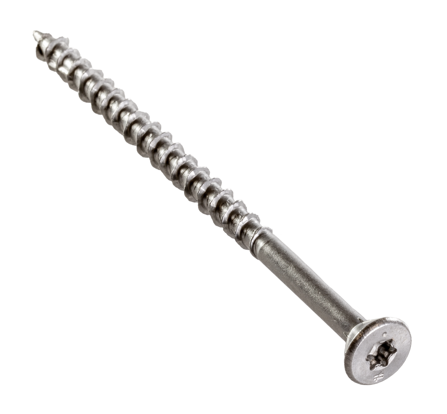 Simpson Strong-Tie T12400WP-RP20 Deck-Drive™ DWP WOOD SS Screw — #12 x 4 in. T-27, Flat Head, Type 316 (20-Qty)