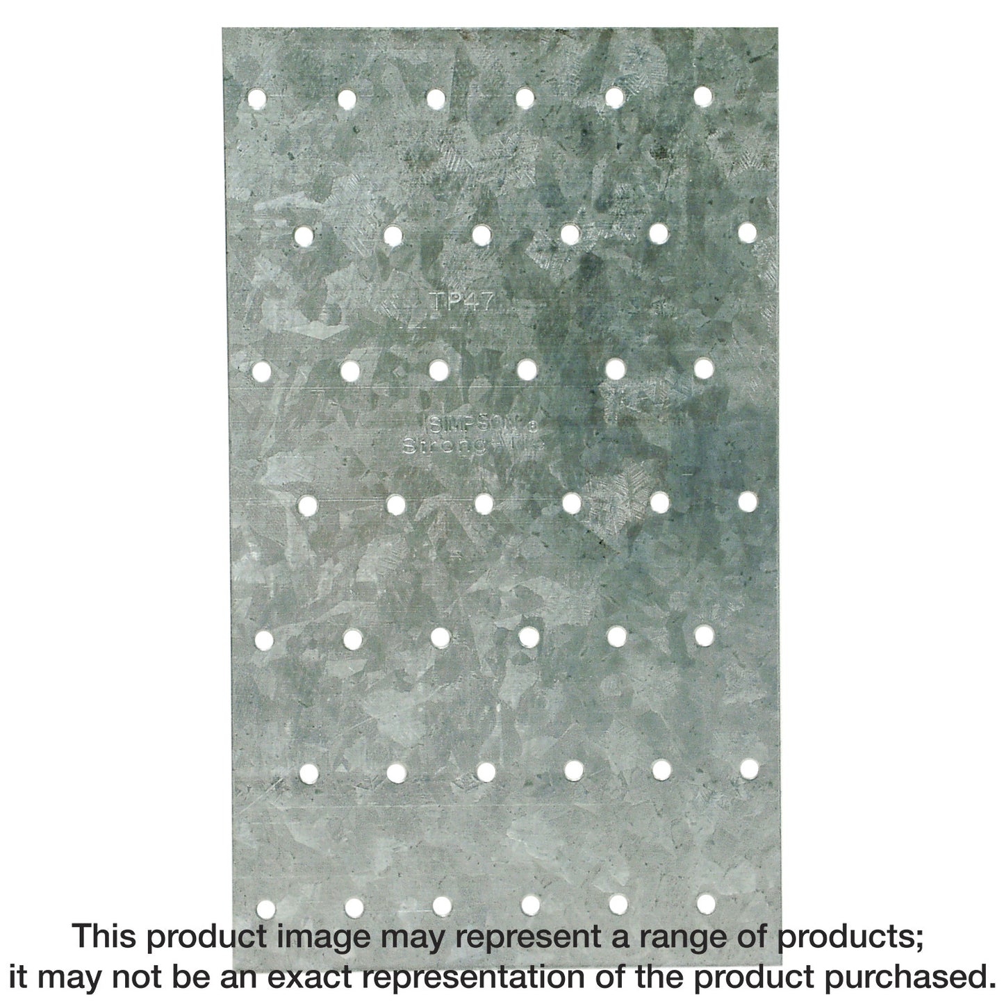 Simpson Strong-Tie TP47 TP 4-1/8 in. x 7 in. 20-Gauge Galvanized Tie Plate (Pack of 150)