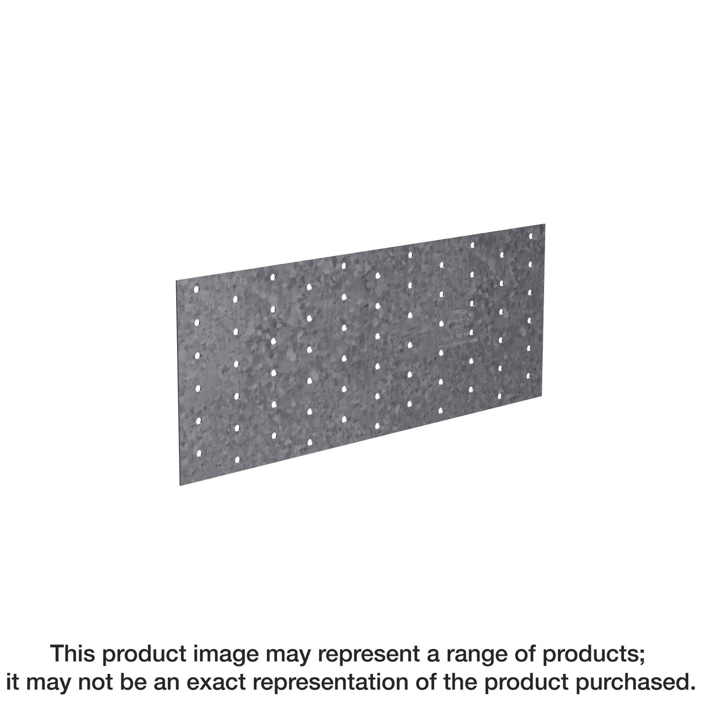 Simpson Strong-Tie TP49 TP 4-1/8 in. x 9 in. 20-Gauge Galvanized Tie Plate (Pack of 100)