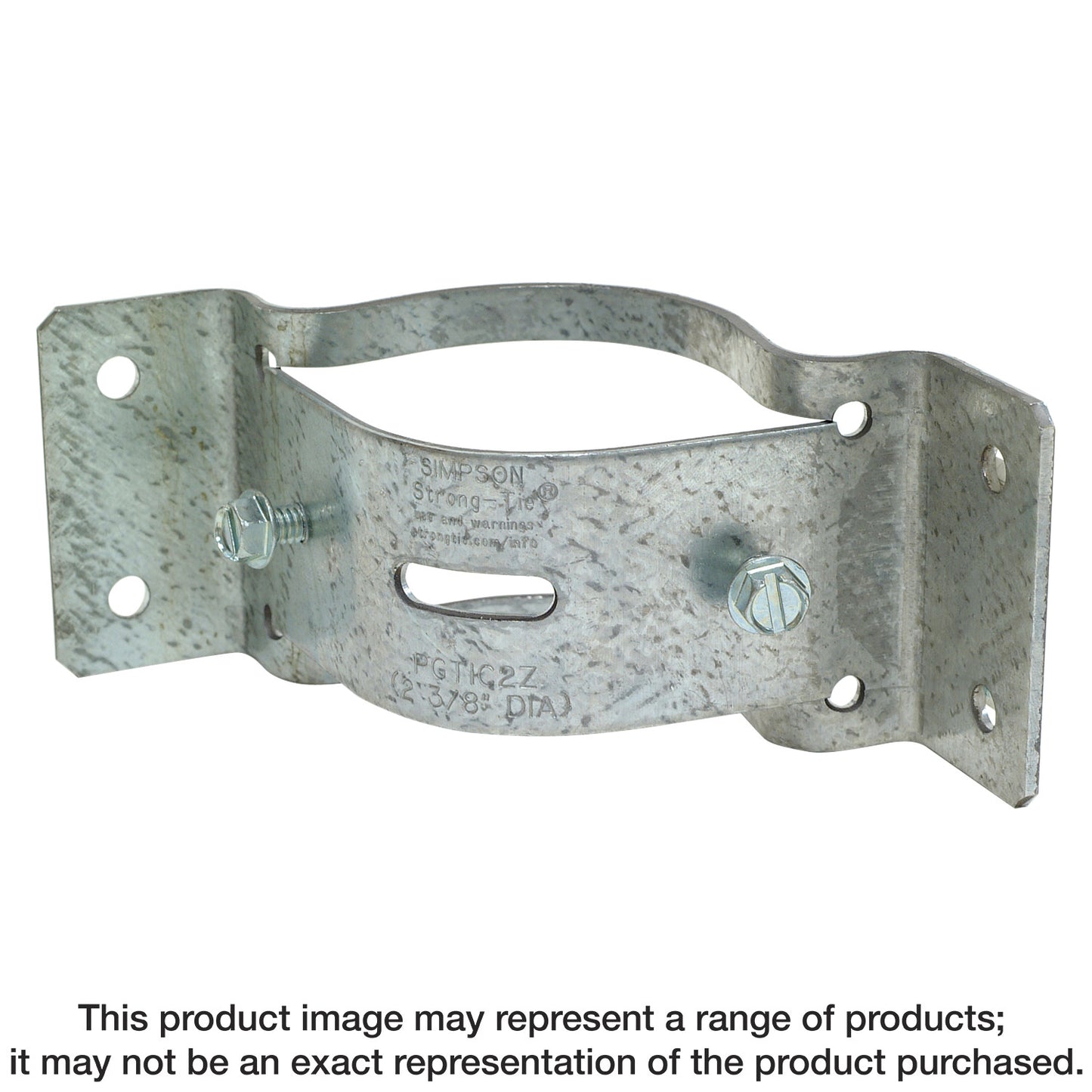 Simpson Strong-Tie PGTIC2Z-R PGTIC ZMAX® Galvanized Inside-Corner Pipe Grip Tie® for 2 in. Pipe (Pack of 1296)