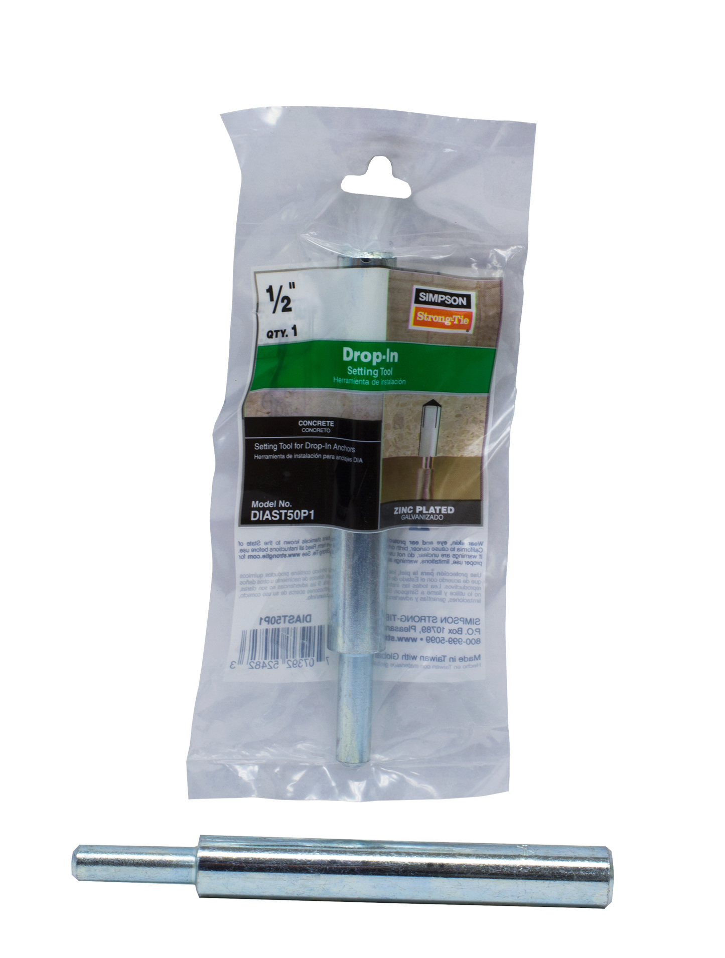 Simpson Strong-Tie DIAST50P1 Setting Tool for 1/2 in. Rod DIA Drop-In Anchor (Pack of 5580)