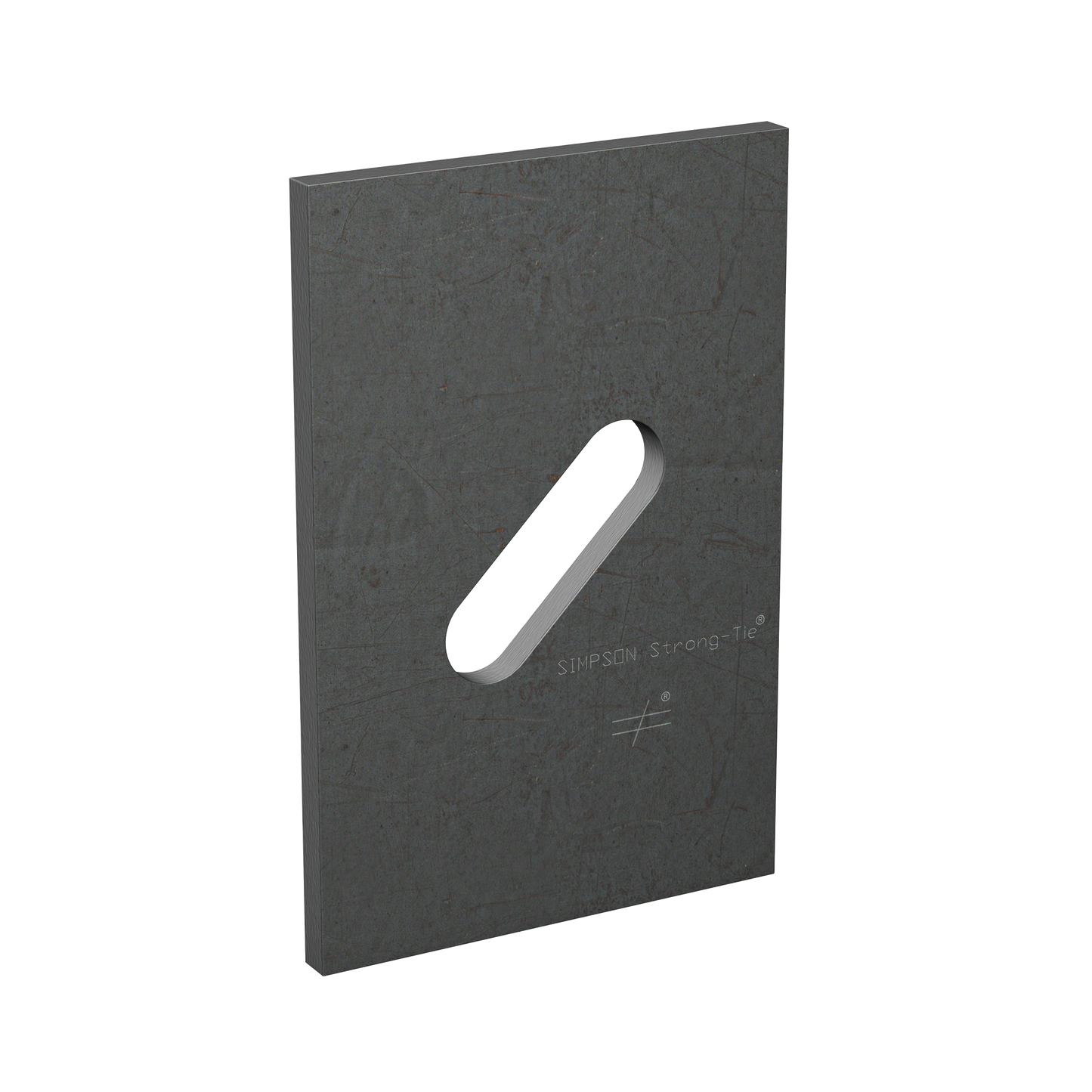 Simpson Strong-Tie BPS 1/2-6HDG BPS 3 in. x 4-1/2 in. HDG Slotted Bearing Plate with 1/2 in. Bolt Dia. (Pack of 1000)