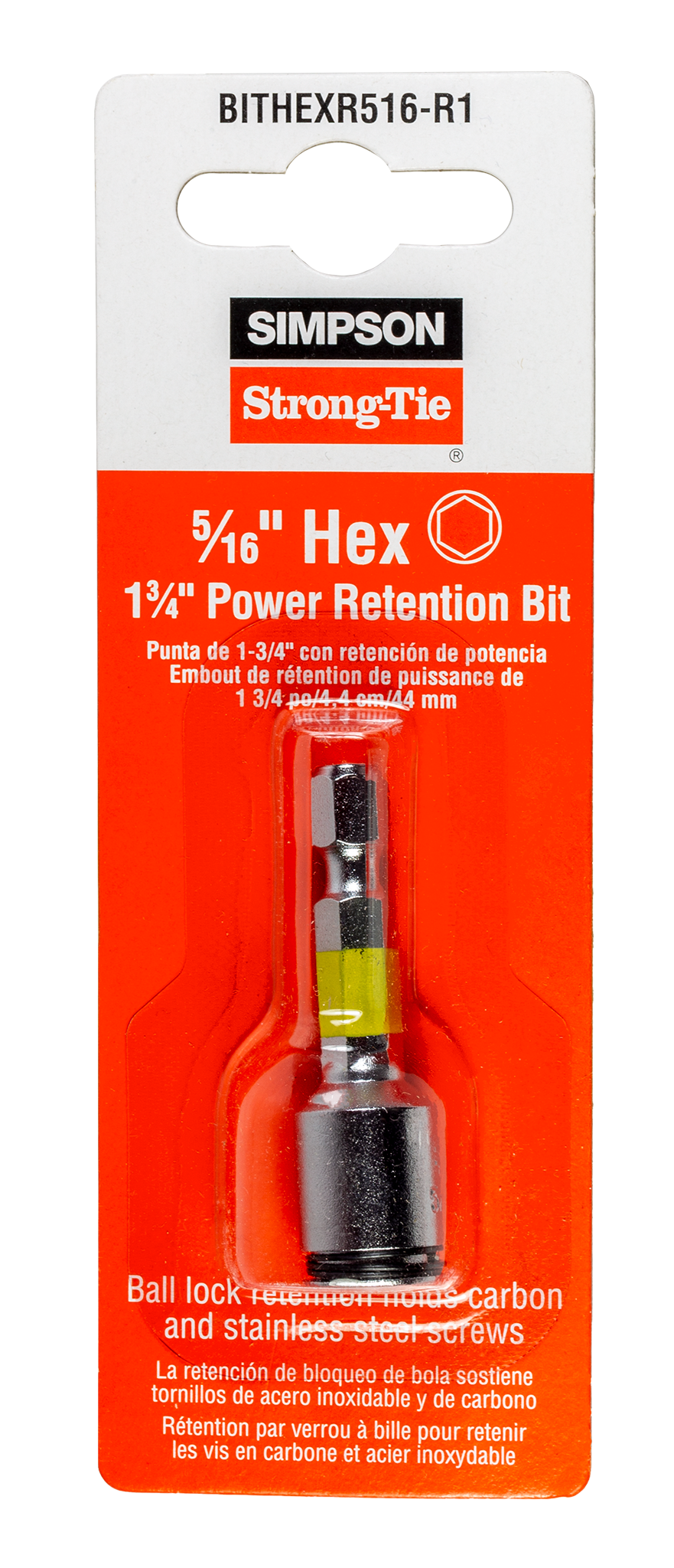 Simpson Strong-Tie BITHEXR516-R1 5/16-in. Hex-Drive 1-3/4 in. Power Bit