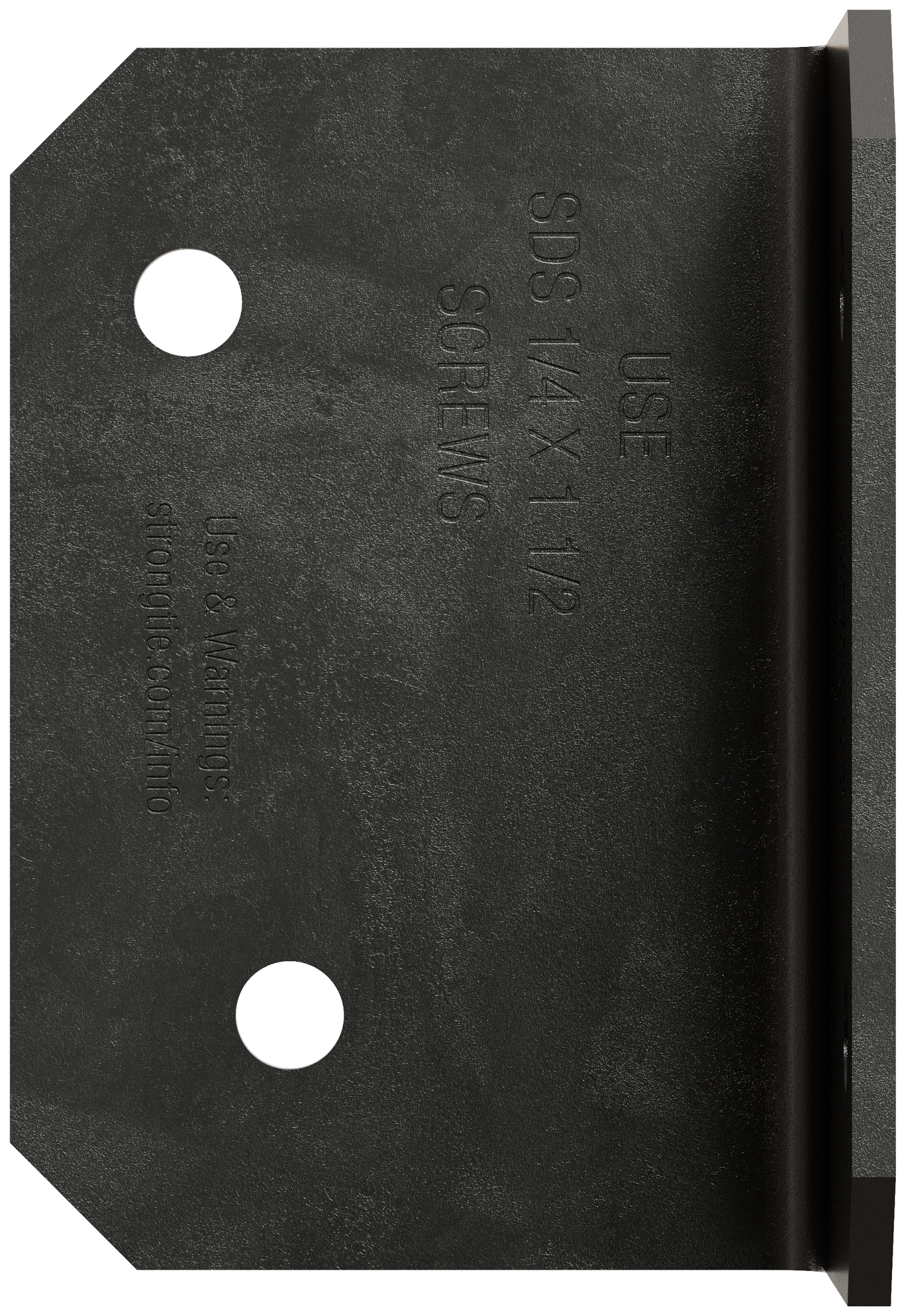 Simpson Strong-Tie ML23PC Outdoor Accents® MLPC 2 in. x 3 in. 12-Gauge ZMAX®, Black Powder-Coated Medium L Angle