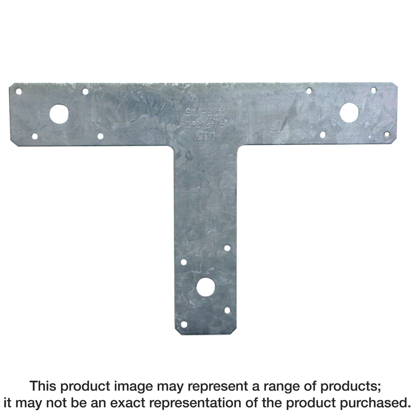 Simpson Strong-Tie 128T 12 in. x 8 in. 14-Gauge Galvanized T Strap (Pack of 1600)