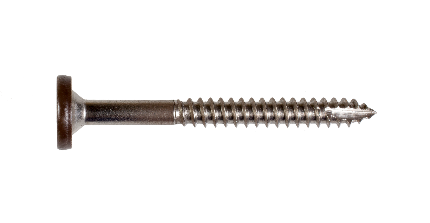 Simpson Strong-Tie T08175FS75TN02 Fascia Board Screw — #8 x 1-3/4 in. T-20 6-Lobe Pancake Head Type 316, Tan 02 (75-Qty) (Pack of 5)