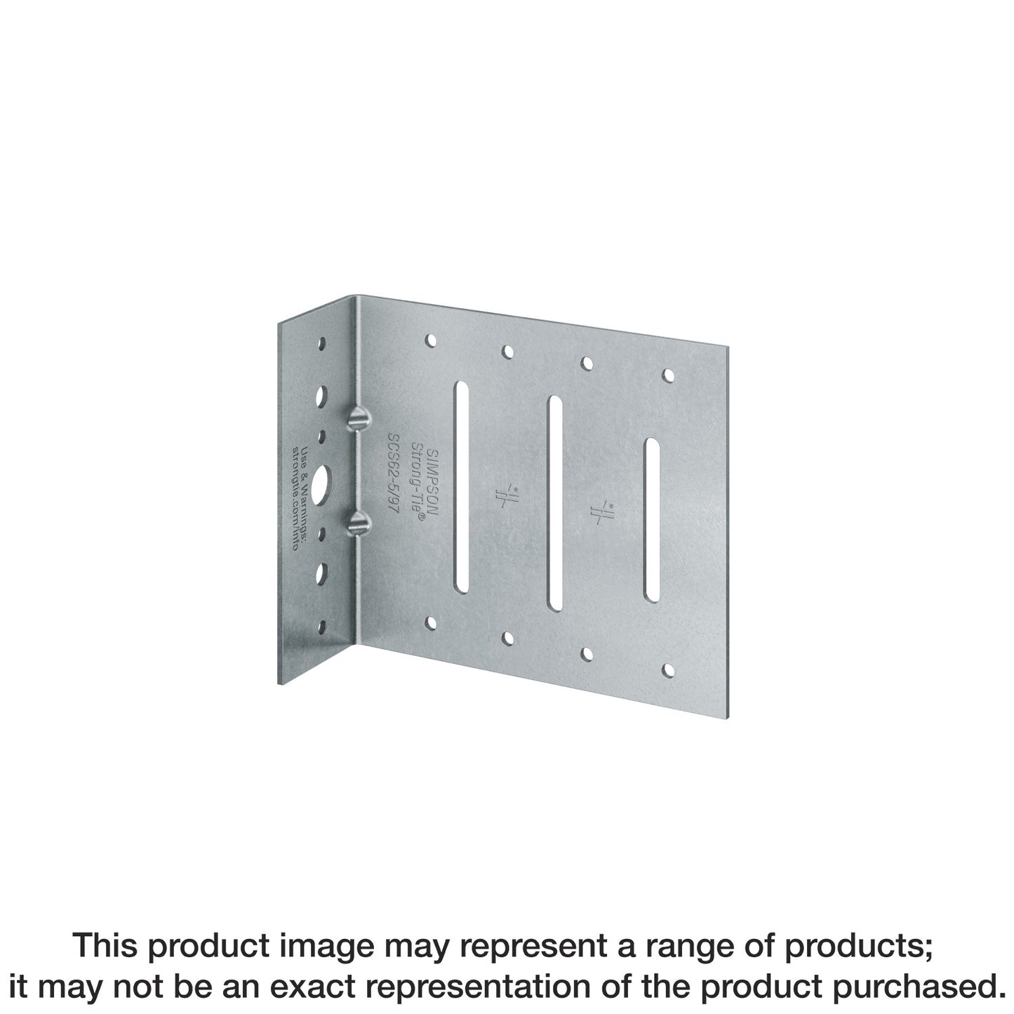 Simpson Strong-Tie SCS32-5/97-KT25 SCS 2 in. x 3-1/2 in. x 5 in. 12-Gauge Seismic Bypass Framing Slide Clip w/ Screws (25-Qty) (Pack of 96)