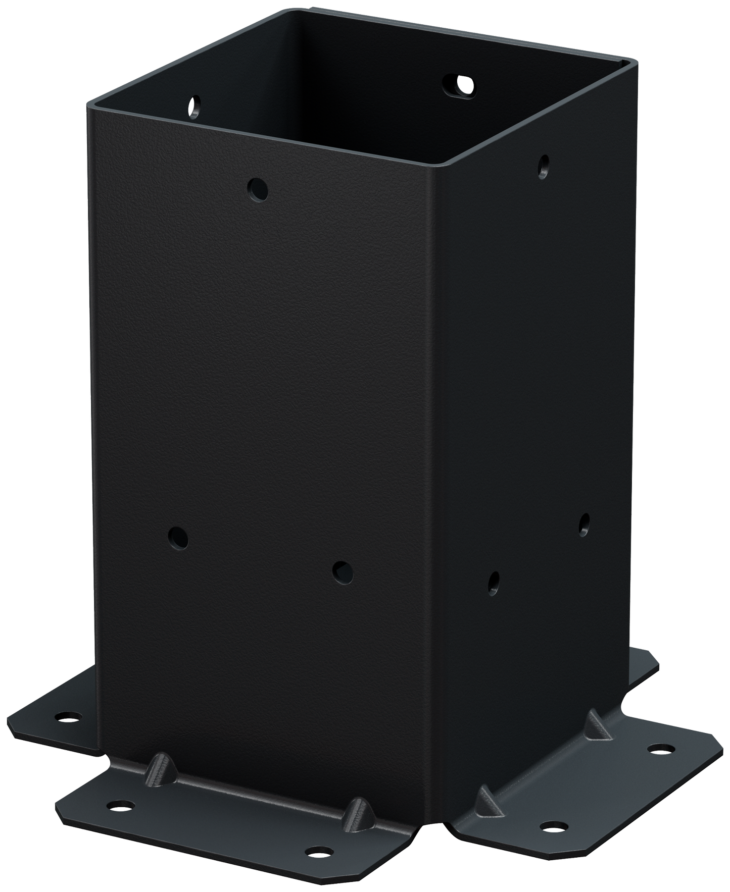 Simpson Strong-Tie SAGE-B44-KT2 Outdoor Accents® Sage System™ Black Powder-Coated Post Base for 4x4 with Screws (2-Qty) (Pack of 72)