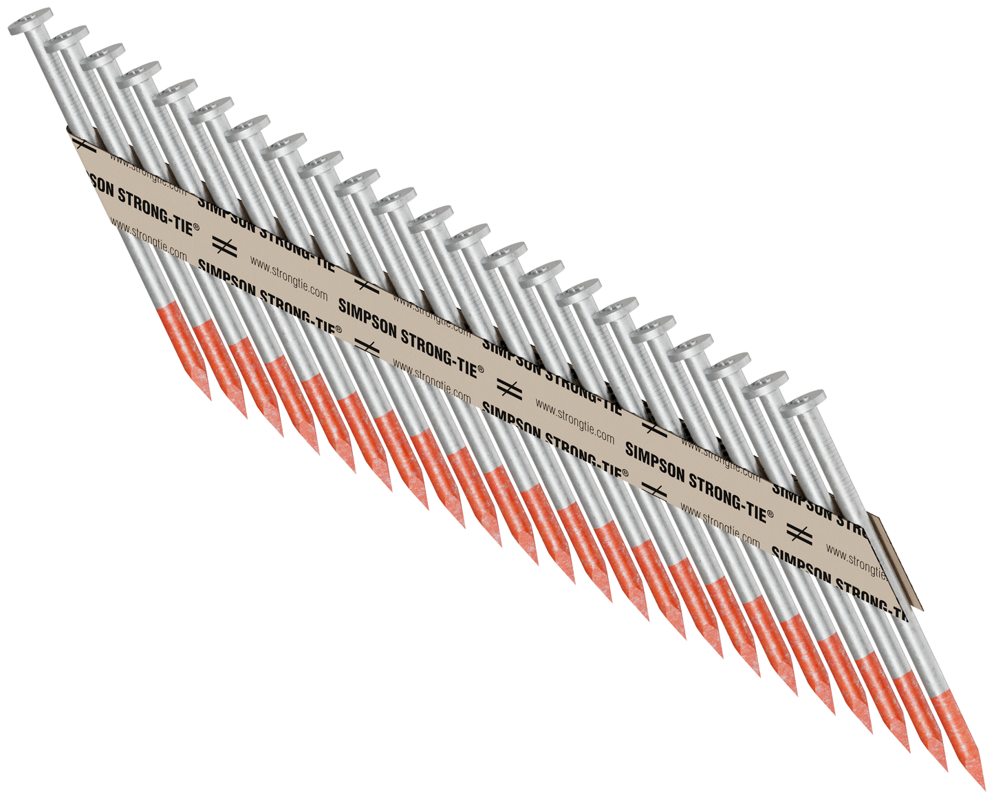 Simpson Strong-Tie 8DHDGPT2500 Strong-Drive® 33° SCN SMOOTH-SHANK CONNECTOR Nail — 2-1/2 in. x .131 in. HDG (2500-Qty) (Pack of 64)