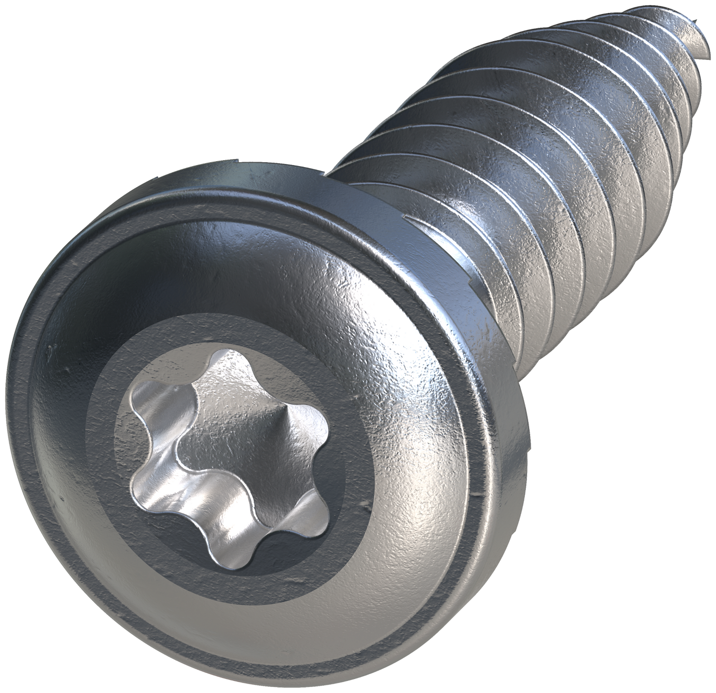 Simpson Strong-Tie FPH34B1018-5K FPH Flat Pan-Head Screw — #10 x 3/4 in. T20, Clear Zinc (5000-Qty) (Pack of 48)