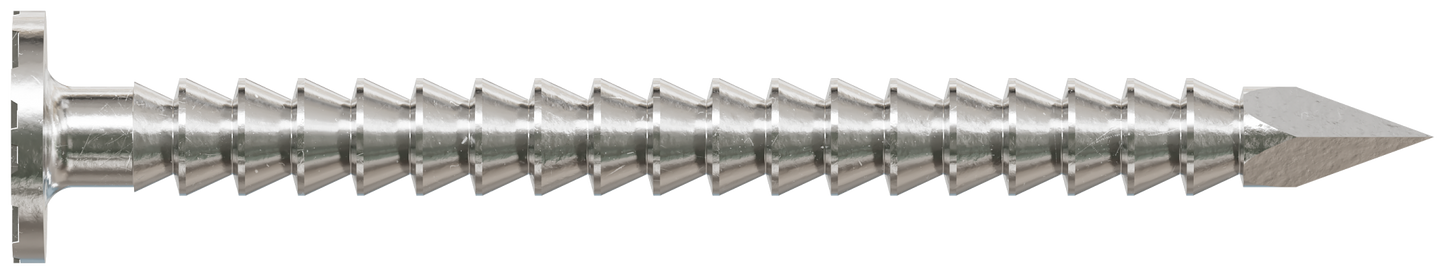 Simpson Strong-Tie S2ACN1 Common Nail, Annular Ring Shank — 1-in. x .072-in. Type 304 Stainless Steel (1 lb.) (Pack of 10)