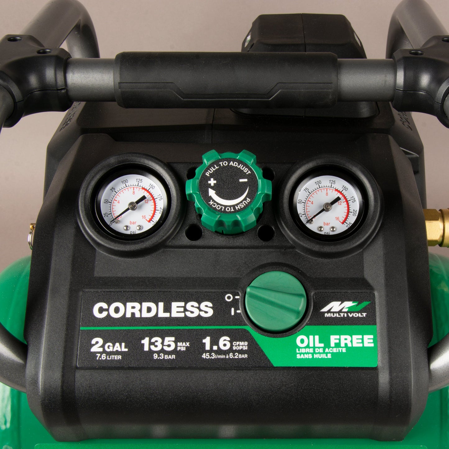 Compresor inalámbrico Metabo HPT EC36DAQ4M de 36 V y 2 galones