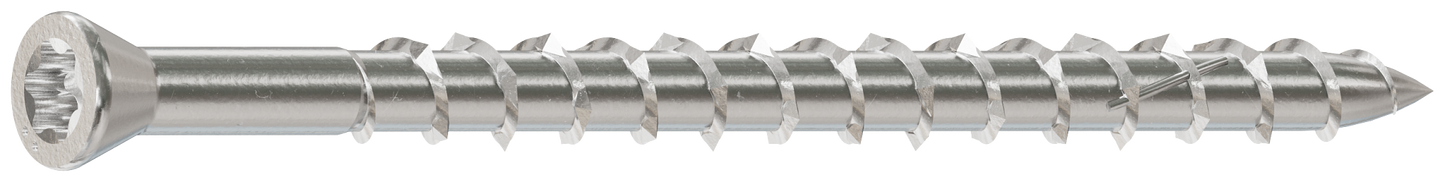 Simpson Strong-Tie S08250WPB Deck-Drive™ DWP WOOD SS Screw — #8 x 2-1/2 in. T-20, Trim Head, Type 305 (1750-Qty) (Pack of 64)