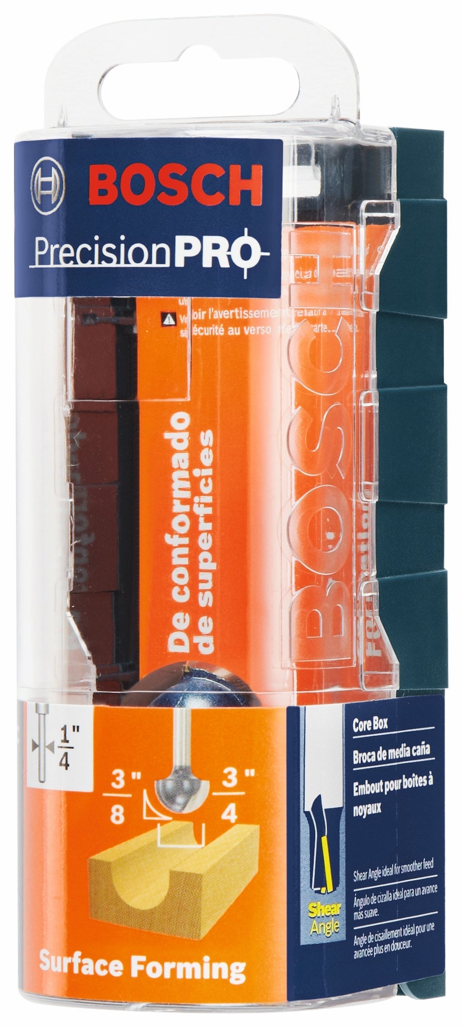 Broca fresadora de caja de núcleo con punta de carburo BOSCH 85448MC de 3/8 pulg. x 3/4 pulg.