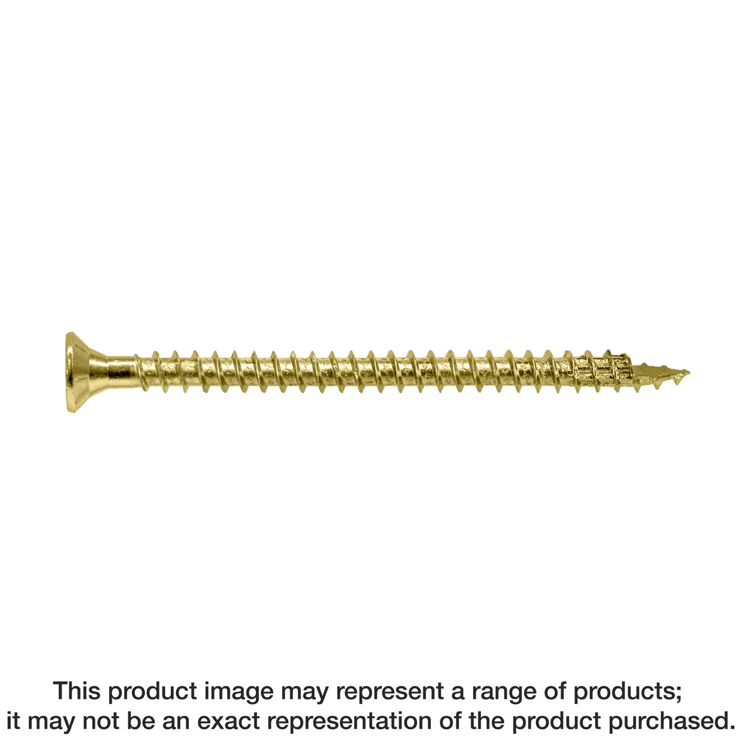 Simpson Strong-Tie SDCF22434 Strong-Drive® SDCF TIMBER-CF Screw — 0.315 in. x 4-3/4 in. T40, Yellow Zinc (250-Qty)
