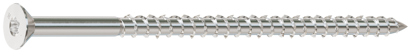 Simpson Strong-Tie T14500WPB Strong-Drive® DWP WOOD SS Screw — #14 x 5 in. T27, Flat Head, Type 316 (500-Qty)