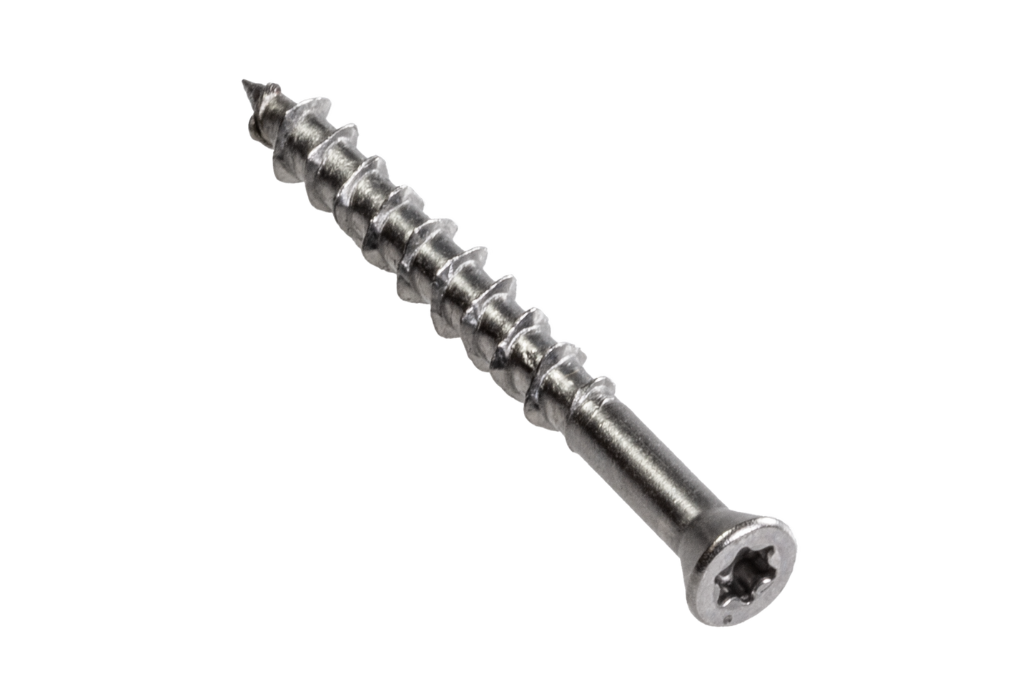 Simpson Strong-Tie T07162WP1 Deck-Drive™ DWP WOOD SS Screw — #7 x 1-5/8 in. T-15, Trim Head, Type 316 (1 lb.)