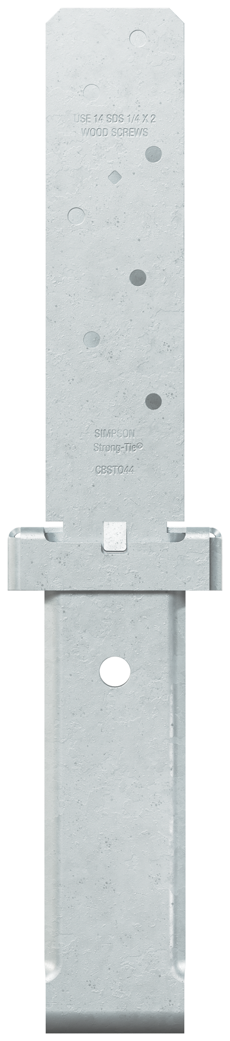 Simpson Strong-Tie CBSTQ44-SDS2HDG CBSTQ™ Hot-Dip Galvanized Standoff Column Base for 4x4 w/ SDS Screws (Pack of 12)