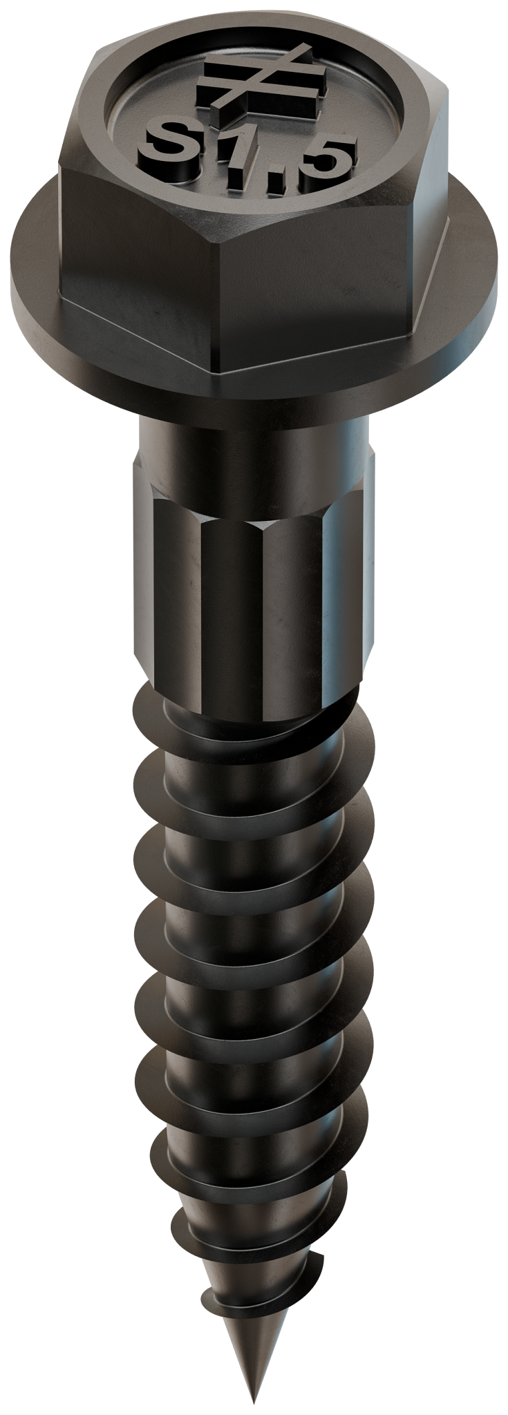 Simpson Strong-Tie SDS25112DBBR25 Outdoor Accents® Heavy-Duty Connector Screw — 1/4 in. x 1-1/2 in. DB Coating, Black (25-Qty) (Pack of 1125)