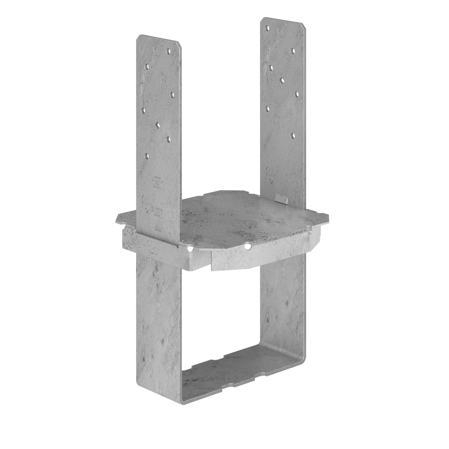Simpson Strong-Tie CBSQ88-SDS2HDG CBSQ Hot-Dip Galvanized Standoff Column Base for 8x8 with SDS Screws (Pack of 4)