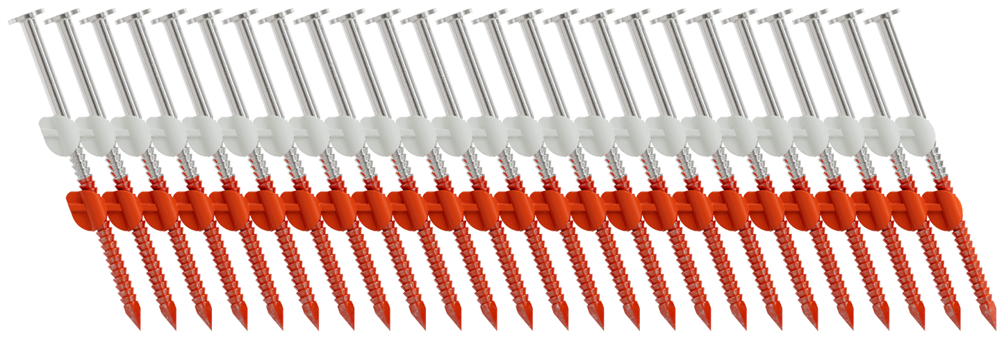 Simpson Strong-Tie S12A237CNB 20°–22° Plastic Strip, Full Round Head, Ring-Shank Nail — 2-3/8 in. x .113 in. Type 304 (5000-Qty) (Pack of 80)