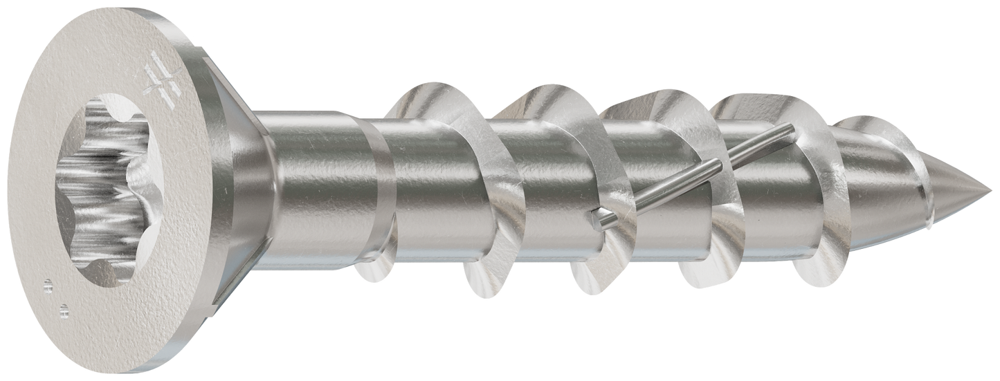 Simpson Strong-Tie S10100WP1 Deck-Drive™ DWP WOOD SS Screw — #10 x 1 in. T25, Flat Head, Type 305 (1 lb.) (Pack of 800)