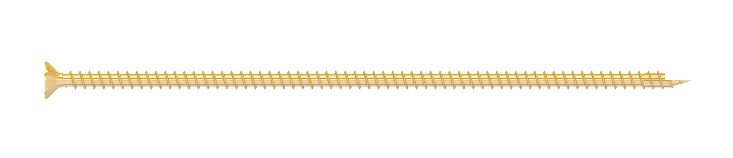 Simpson Strong-Tie SDCF221014 Strong-Drive® SDCF TIMBER-CF Screw — 0.315 in. x 10-1/4 in. T40, Yellow Zinc (250-Qty) (Pack of 39)