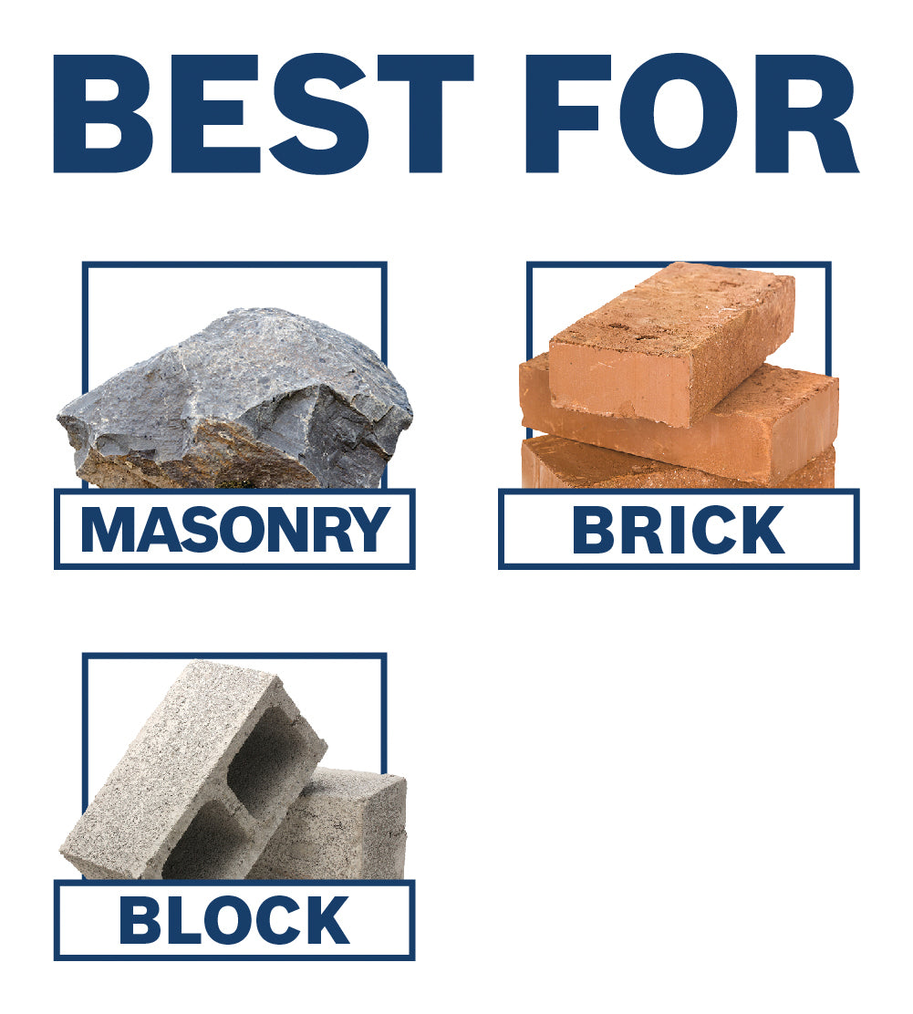 Broca rotativa de espiral rápida para mampostería BOSCH BM2015 de 1/2 pulg. x 4 pulg. x 6 pulg.