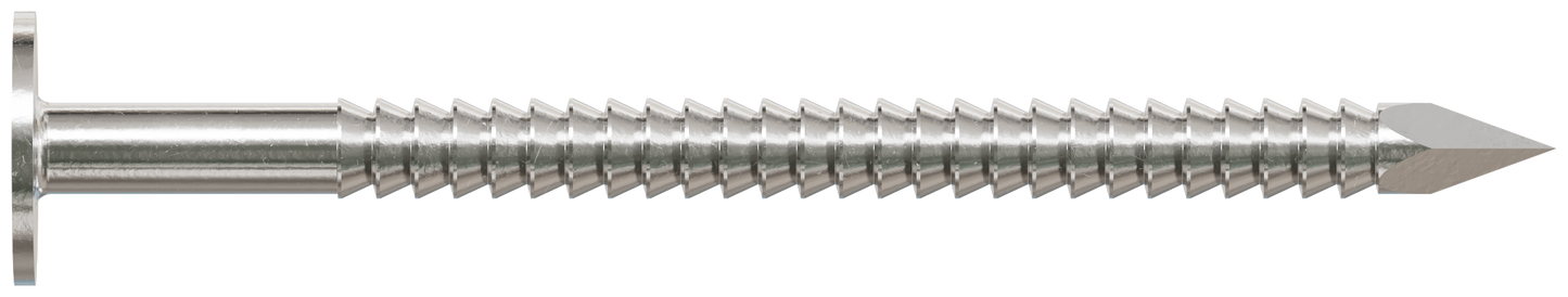 Simpson Strong-Tie S611ARNB Roofing Nail, Annular Ring Shank — 2 in. x .120 in. Type 304 Stainless Steel (25 lb.) (Pack of 64)