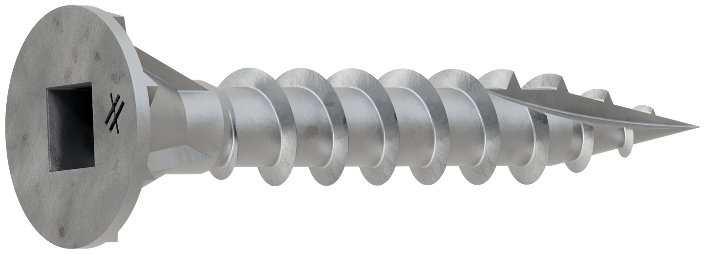 Simpson Strong-Tie CB3BLG114S CB3BLG Fiber-Cement Board Screw (Collated) — #10 x 1-1/4 in. #3 SQU (1500-Qty) (Pack of 100)